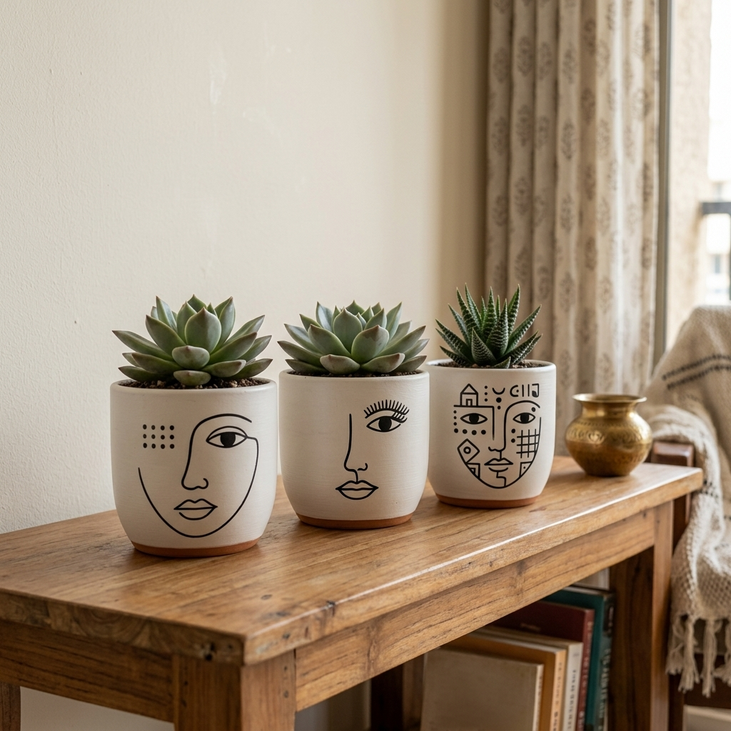 The Visage Planter(Set of 3)