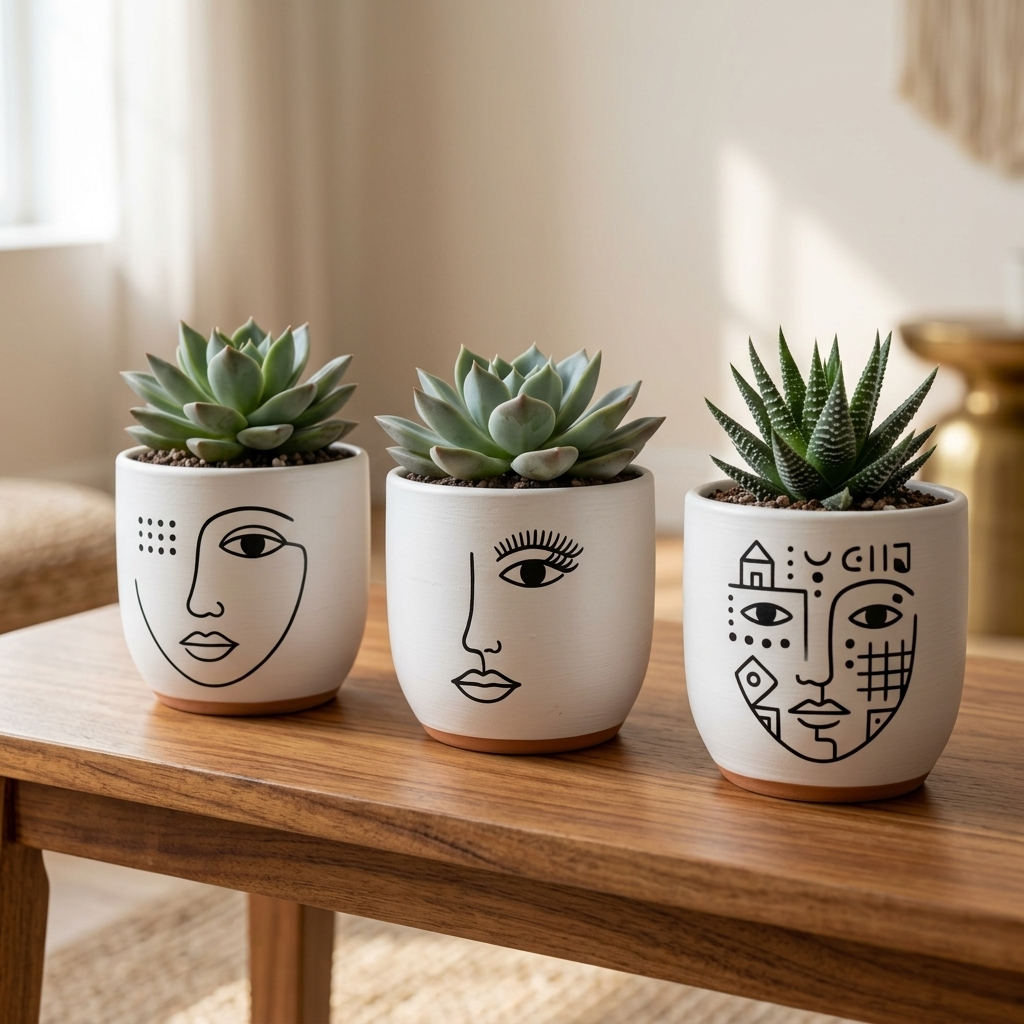 The Visage Planter(Set of 3)