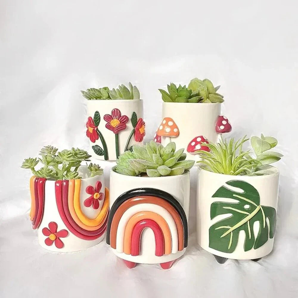 Monstera Planter (Set Of 5)